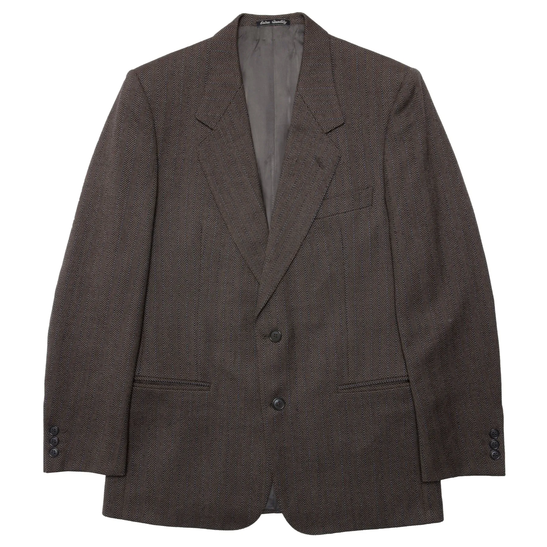 60s Virgin Wool Herringbone Weave Ivy League Sport Coat