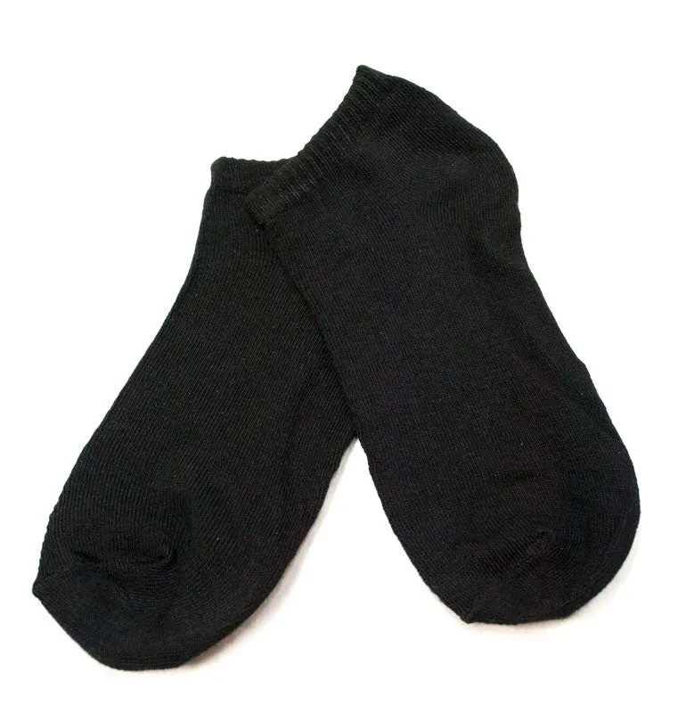 All Black No Show Socks Wholesale
