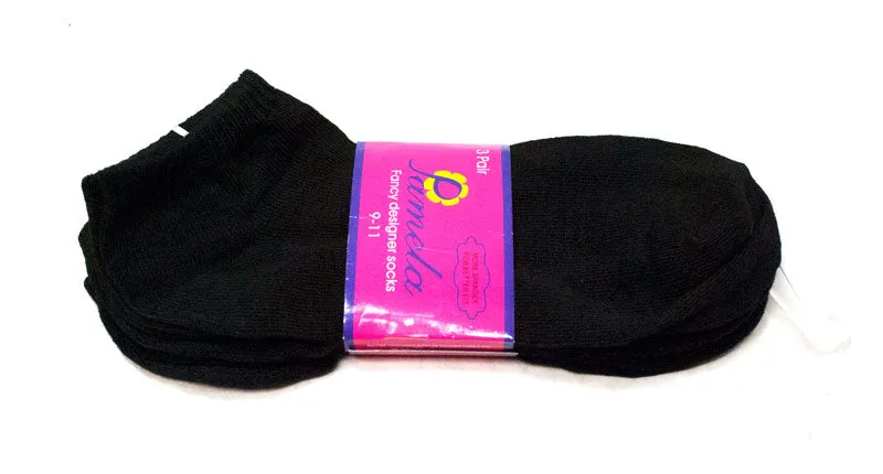 All Black No Show Socks Wholesale