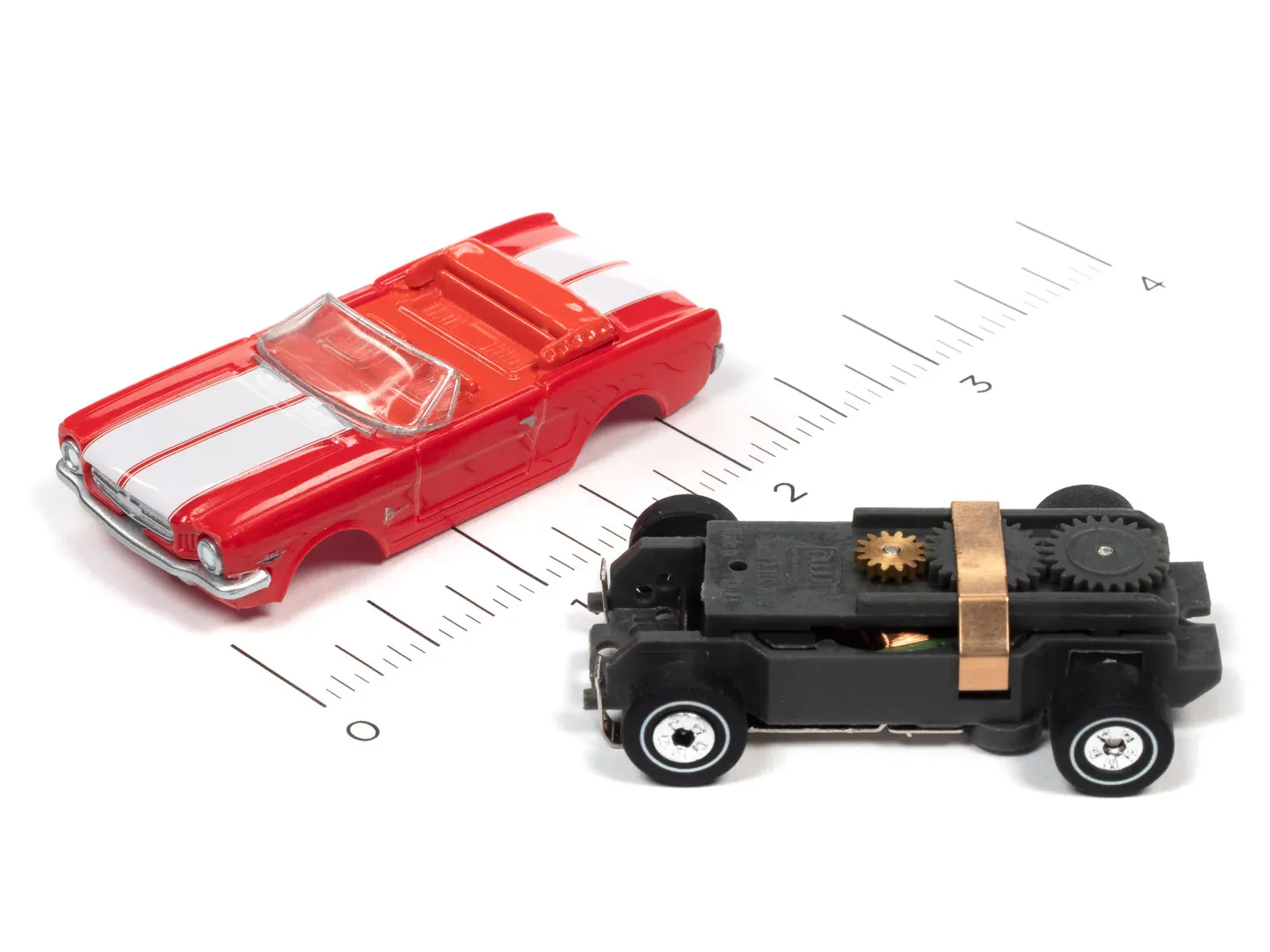 Auto World ThunderJet 1965 Ford Mustang Convertible red