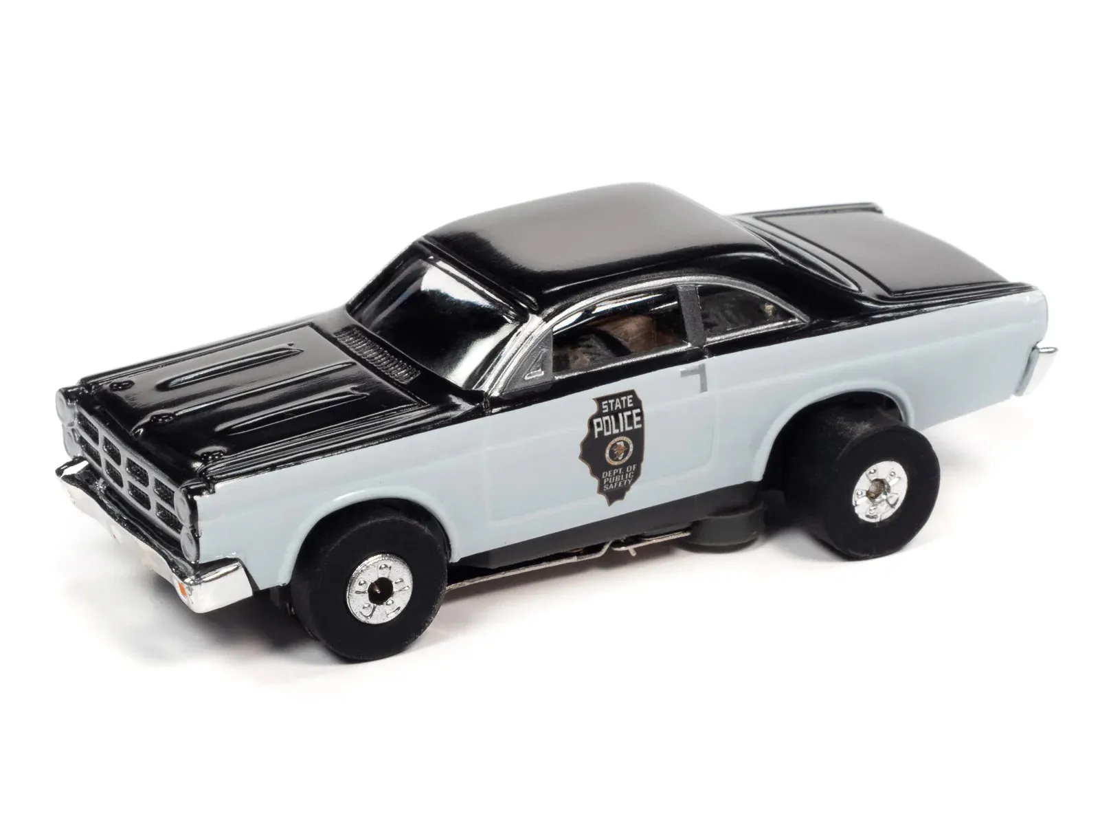 Auto World ThunderJet 1967 Ford Fairlane Police Car white