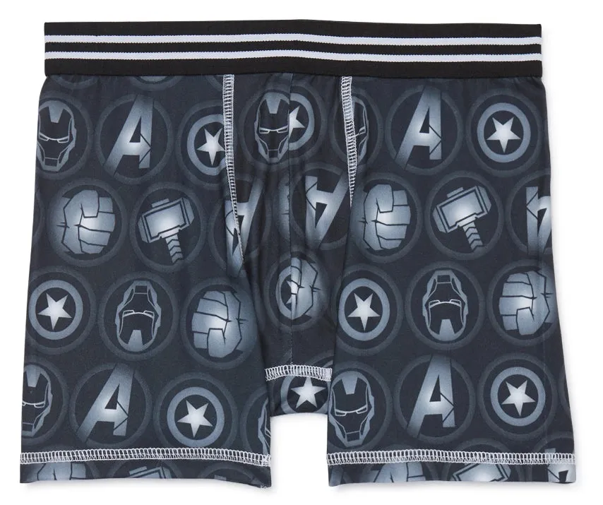 Avengers Boys Boxer Briefs Underwear, 4-Pack