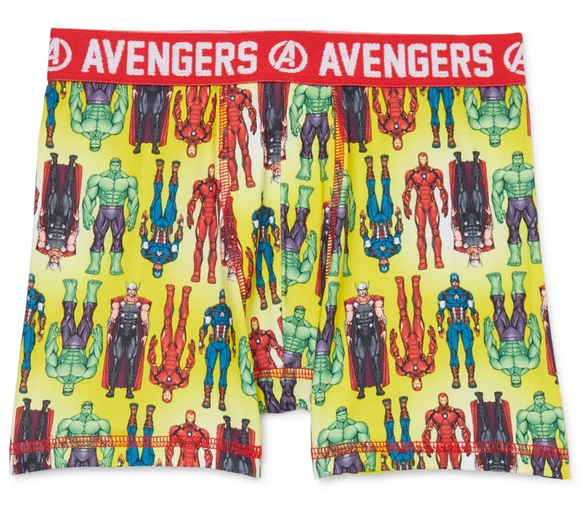 Avengers Boys Boxer Briefs Underwear, 4-Pack