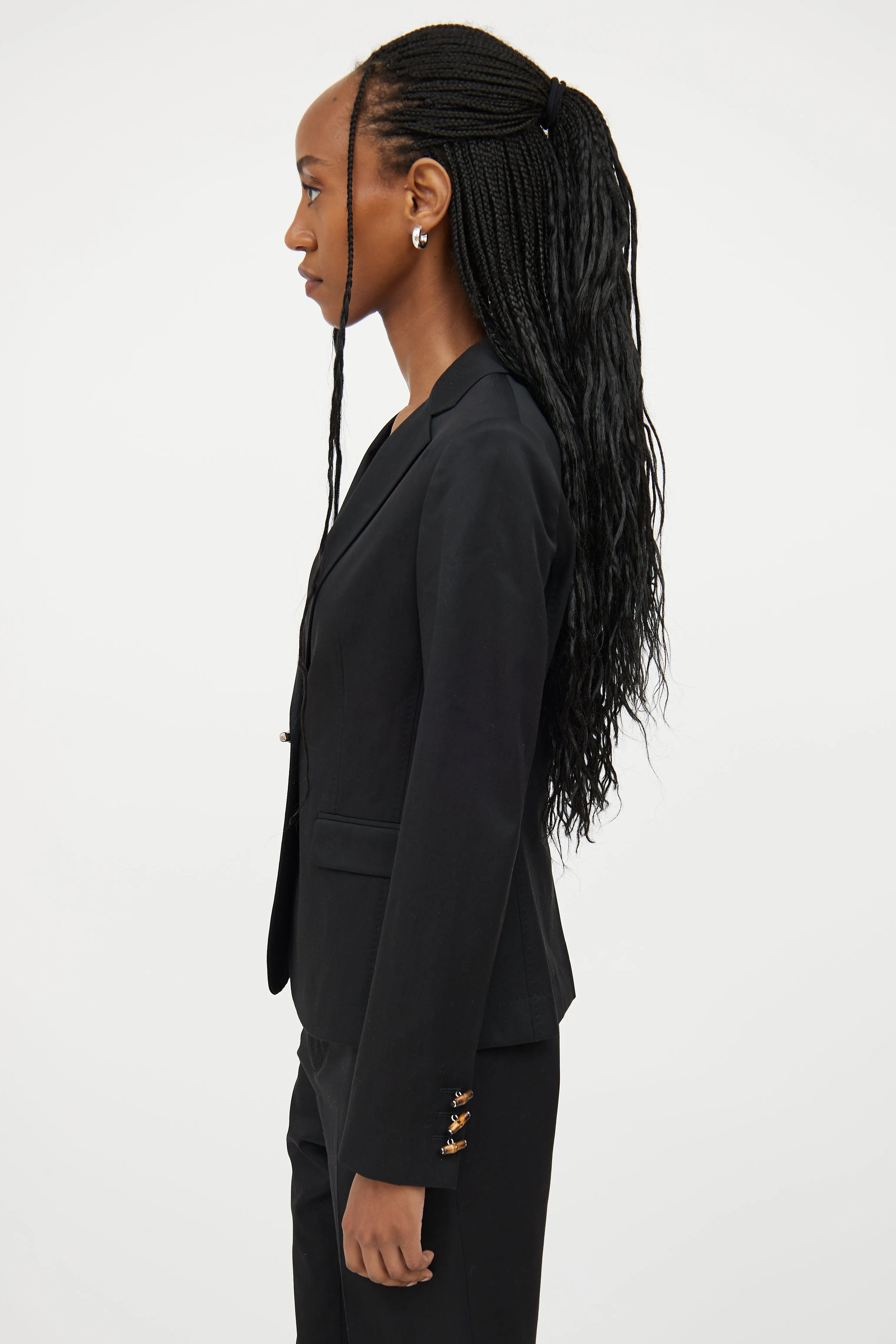 Bamboo Detail Blazer & Pant Set