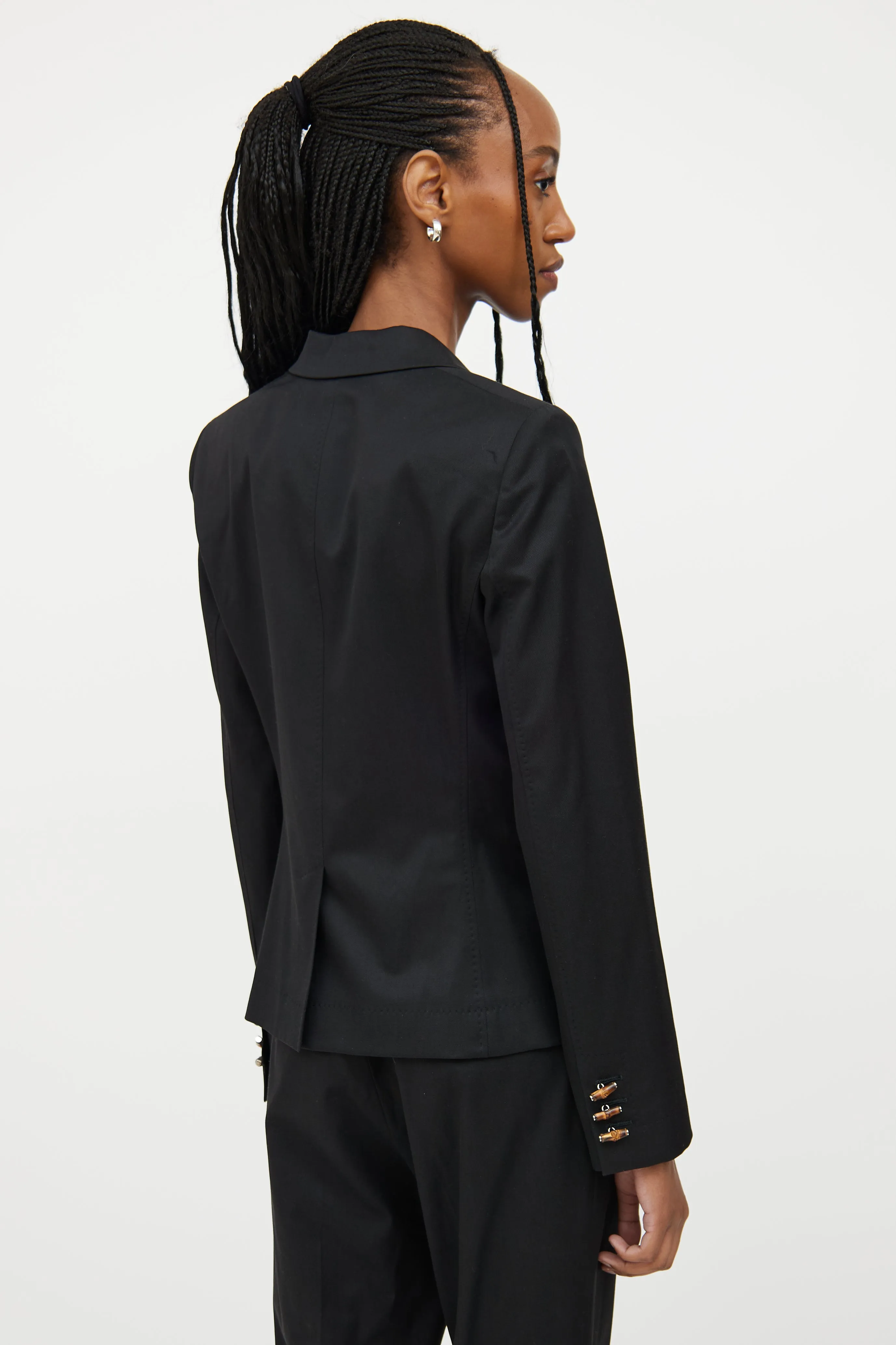 Bamboo Detail Blazer & Pant Set