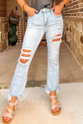 Beau Light Wash Distressed Jeans