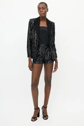 Black Velvet Sequin Co-Ord Set