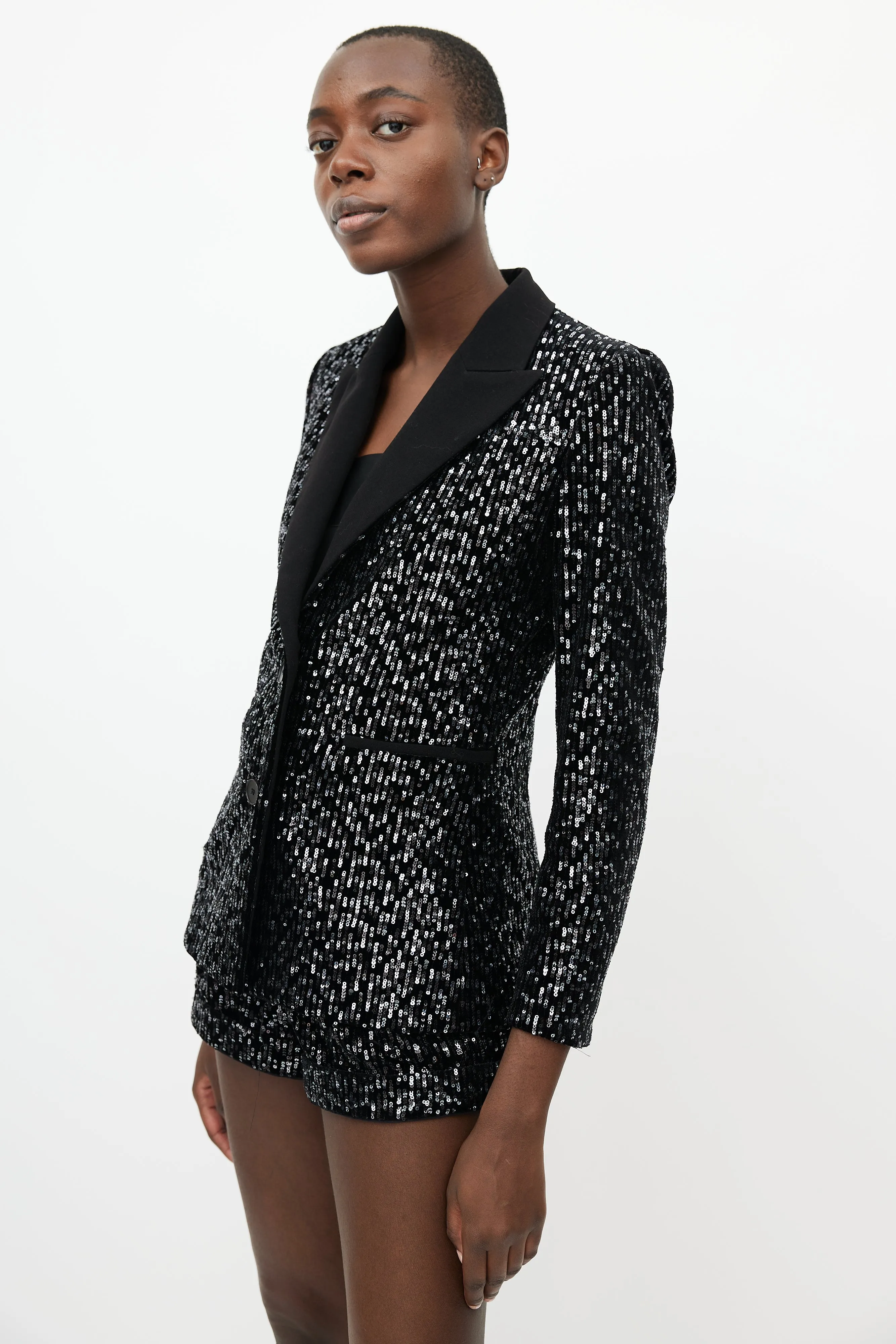 Black Velvet Sequin Co-Ord Set