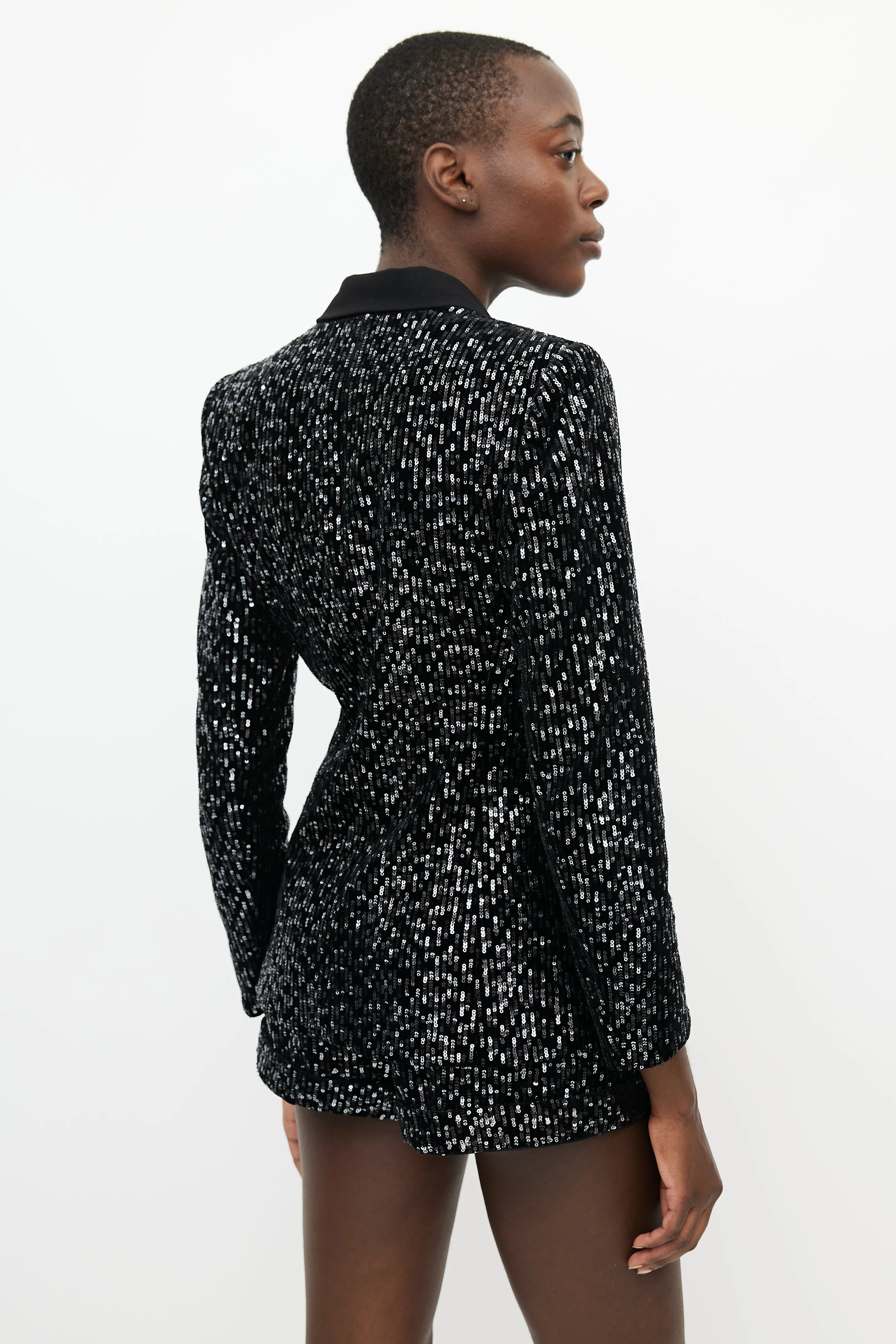 Black Velvet Sequin Co-Ord Set