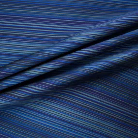 Blue & Black Striped Mikado