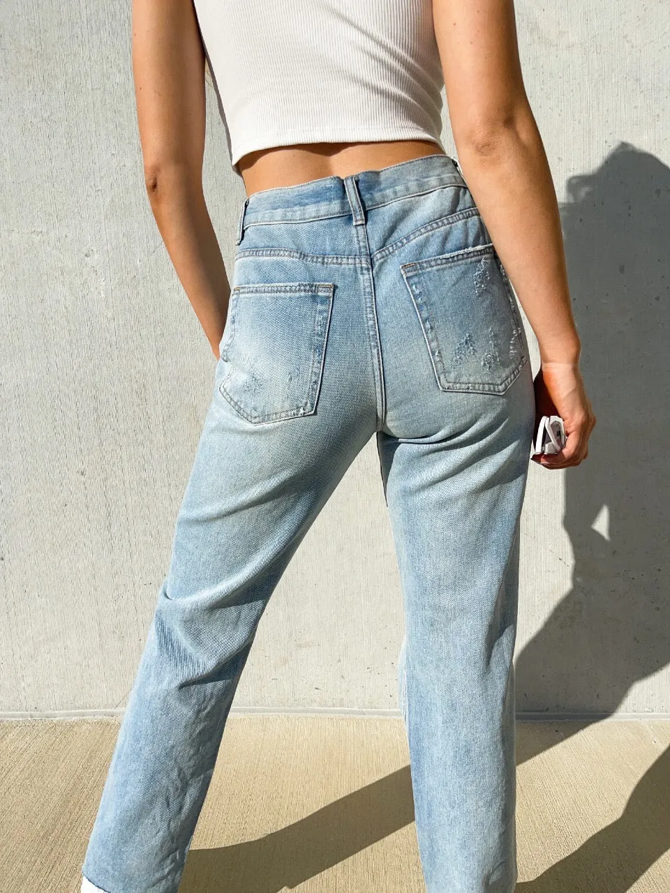 Brooklyn Light Wash Mom Jeans