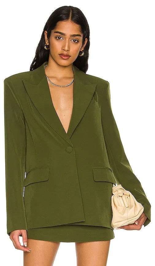 Camila Coelho Morena Blazer in Army