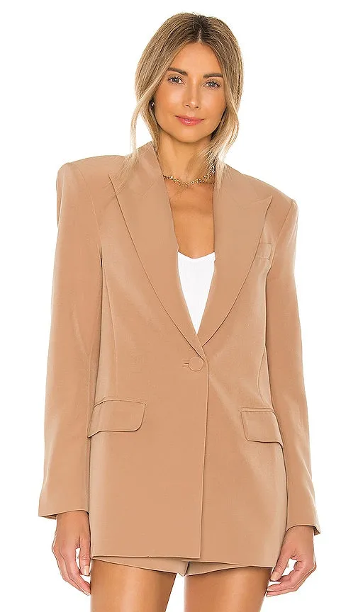 Camila Coelho Morena Blazer in Tan
