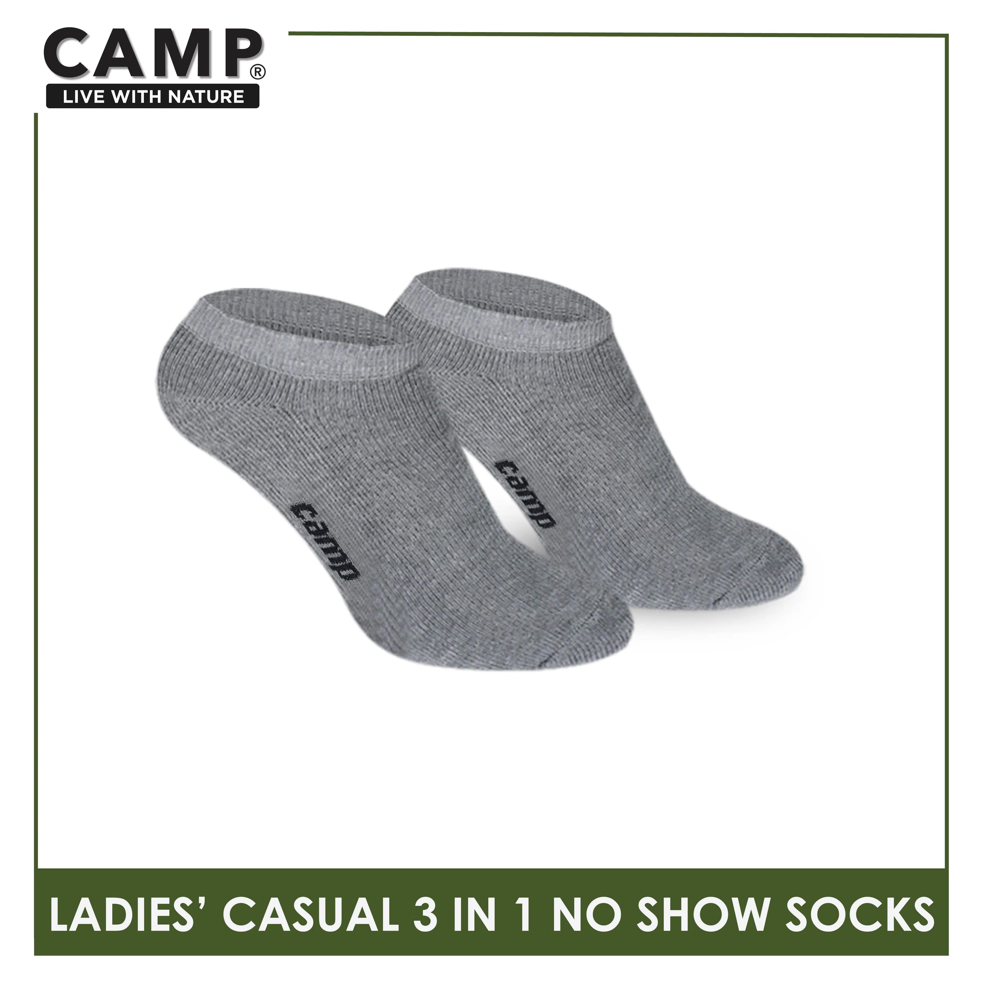 Camp Ladies’ Lite Thin Casual No Show Socks 3 pairs in a pack CLC0