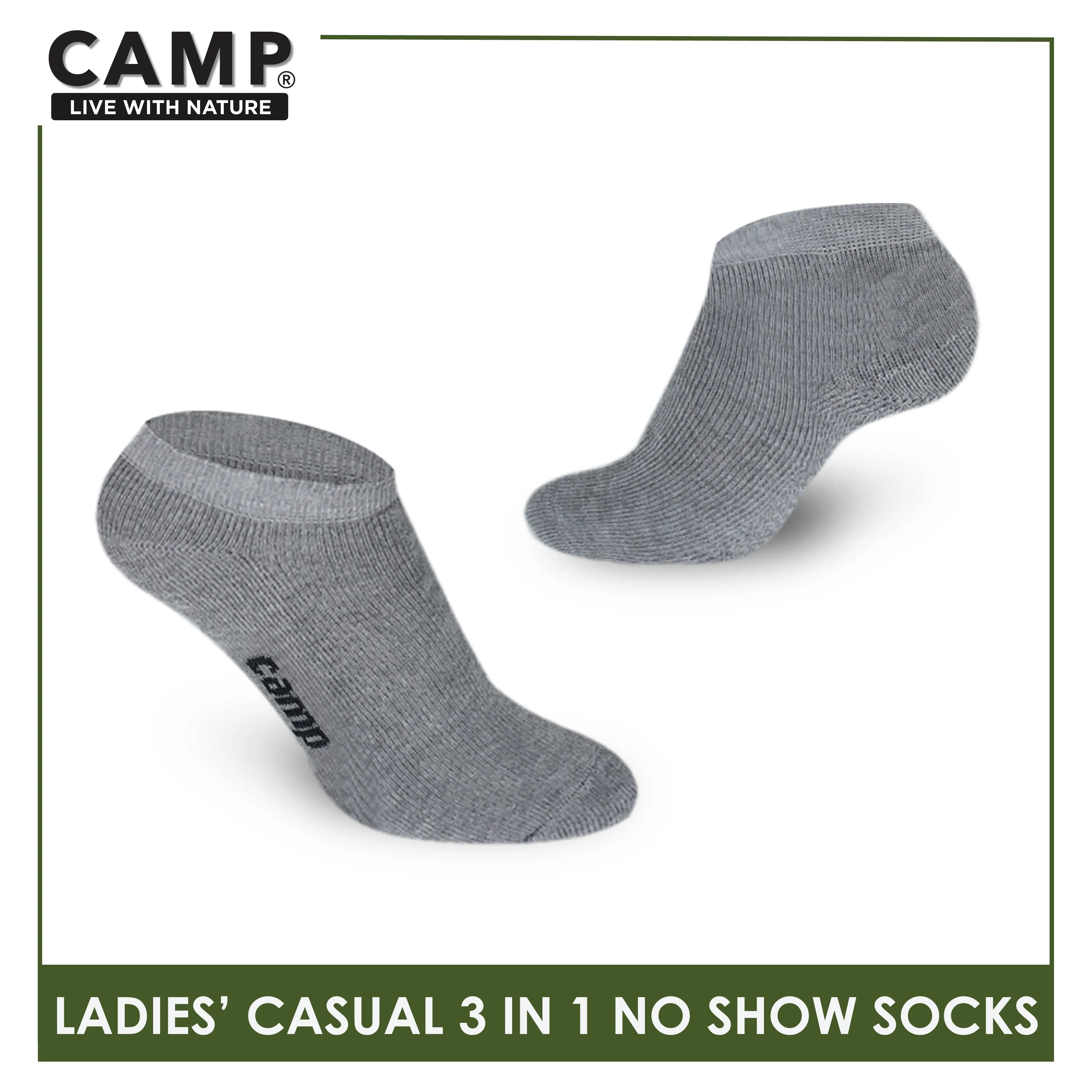 Camp Ladies’ Lite Thin Casual No Show Socks 3 pairs in a pack CLC0