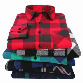 Casual Plaid Slim Fit Cotton Shirts That are Soft and Comfortable