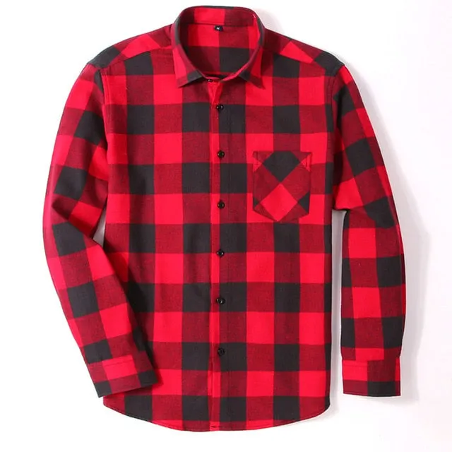 Casual Plaid Slim Fit Cotton Shirts That are Soft and Comfortable