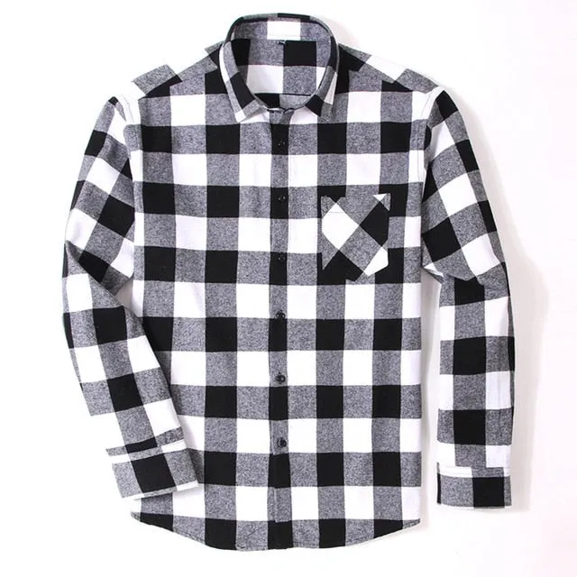 Casual Plaid Slim Fit Cotton Shirts That are Soft and Comfortable