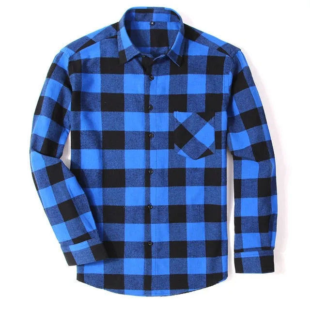 Casual Plaid Slim Fit Cotton Shirts That are Soft and Comfortable