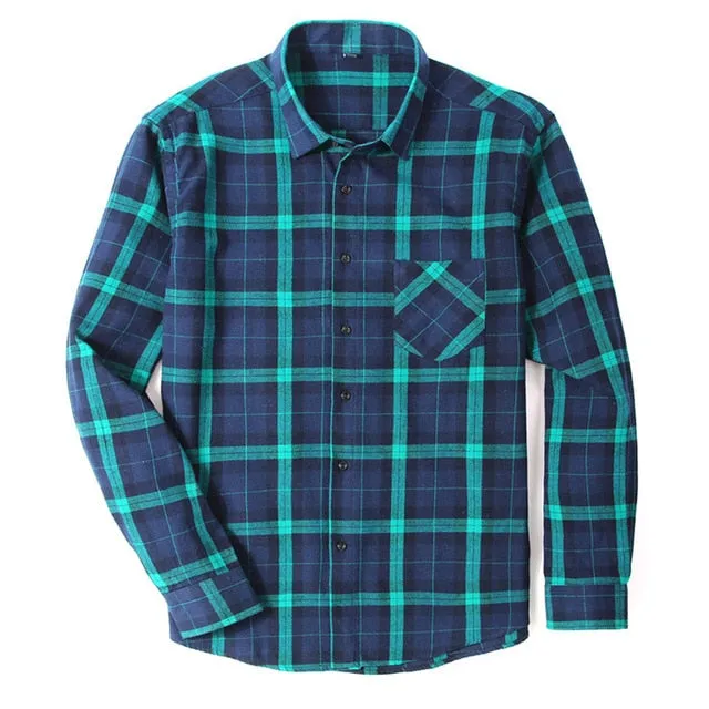 Casual Plaid Slim Fit Cotton Shirts That are Soft and Comfortable