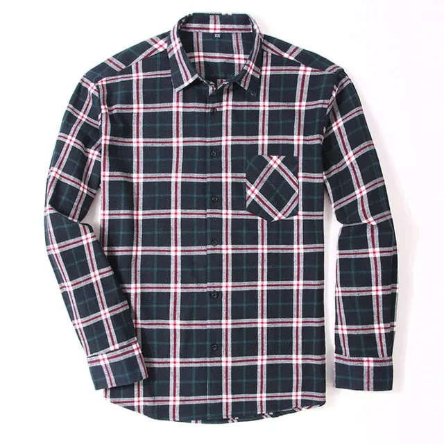 Casual Plaid Slim Fit Cotton Shirts That are Soft and Comfortable