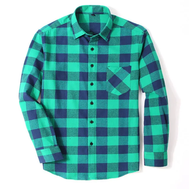 Casual Plaid Slim Fit Cotton Shirts That are Soft and Comfortable