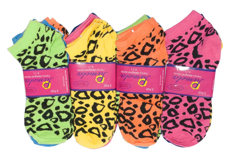 Cheetah Printed Ladies Funky Socks