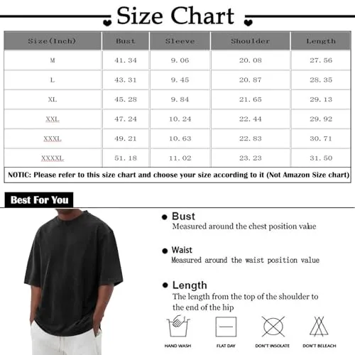 Cotton Shirt for Men Loose Fit Distressed Casual Half Sleeve T-Shirt Summer Retro Style Crewneck Pullover, Lighting Deals of Today My Order Shop The Look Baggy Style Tee(Army Green,3X-Large)