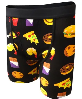 Emoji Snacks, Sweet Treats and Junk Food Boxer Brief
