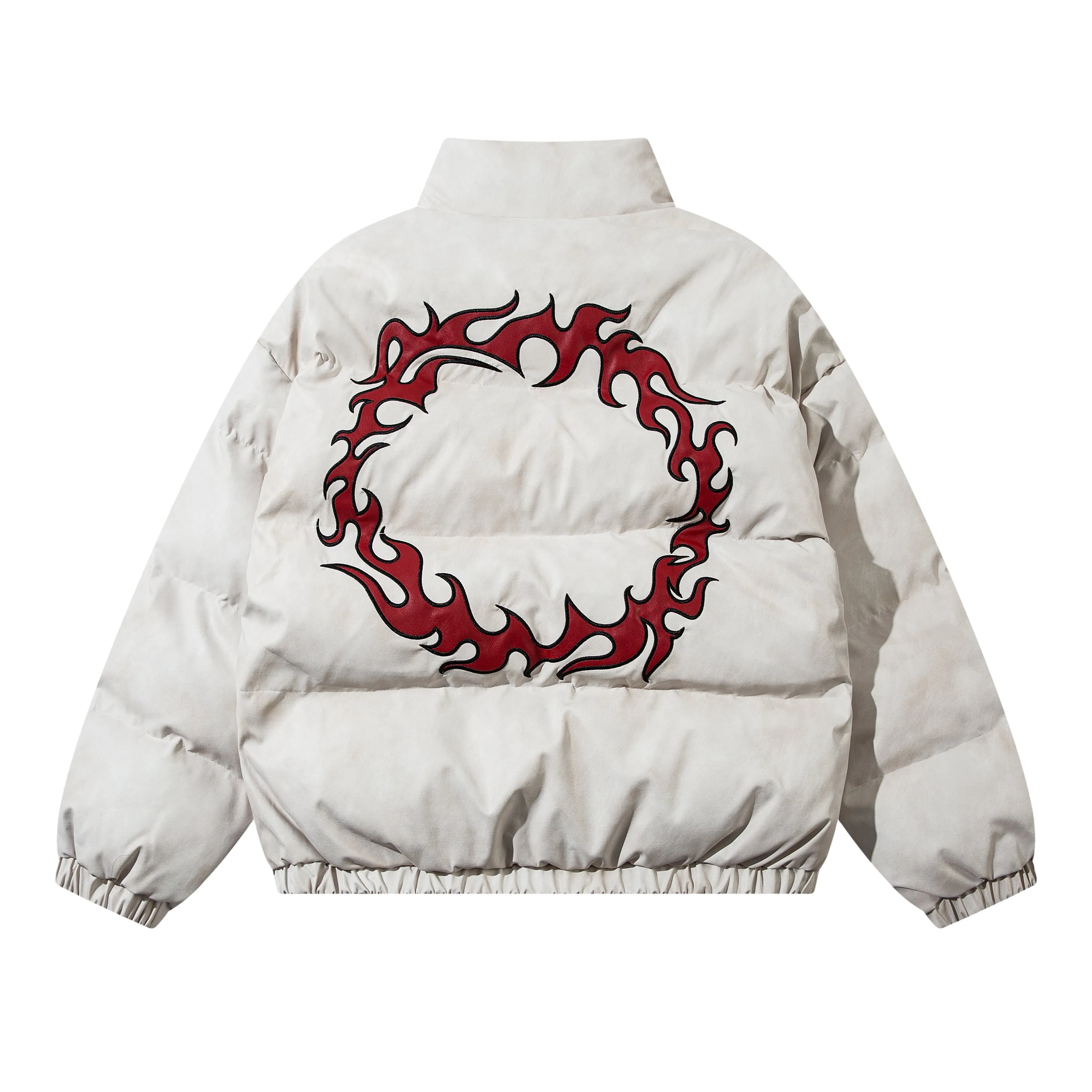 Flame Design | Shiny Graphic Puffer
