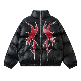 Flame Design | Shiny Graphic Puffer