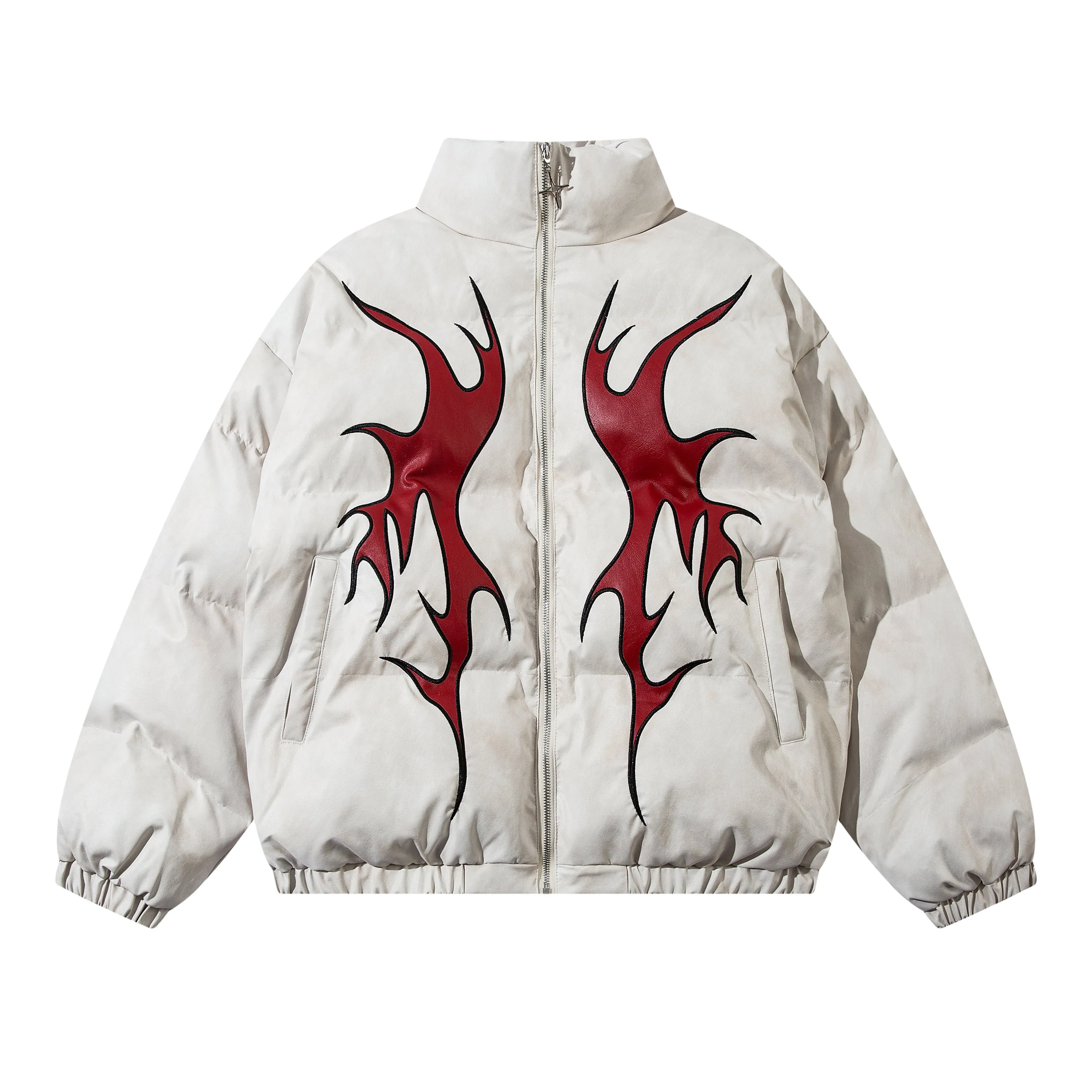 Flame Design | Shiny Graphic Puffer