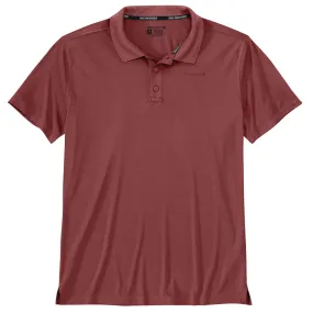 Force Sun Defender Relaxed Fit Lightweight Short-Sleeve Polo - RB2-Crimson Moss Heather | Carhartt 106901