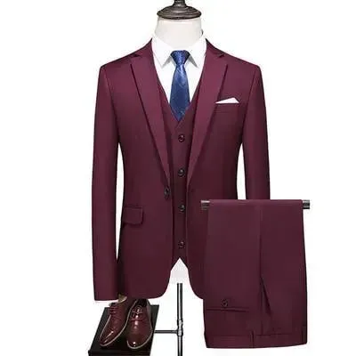 Formal Three Piece Business Suit