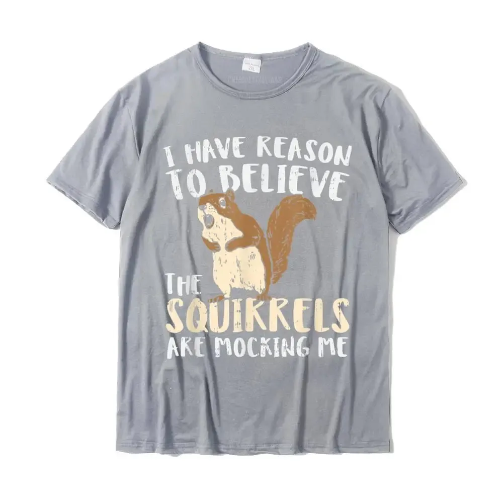 Funny Squirrel Shirts Funny Squirrel Wildlife T-Shirt Tops & Tees Coupons Casual Cotton Men's Top T-Shirts Design