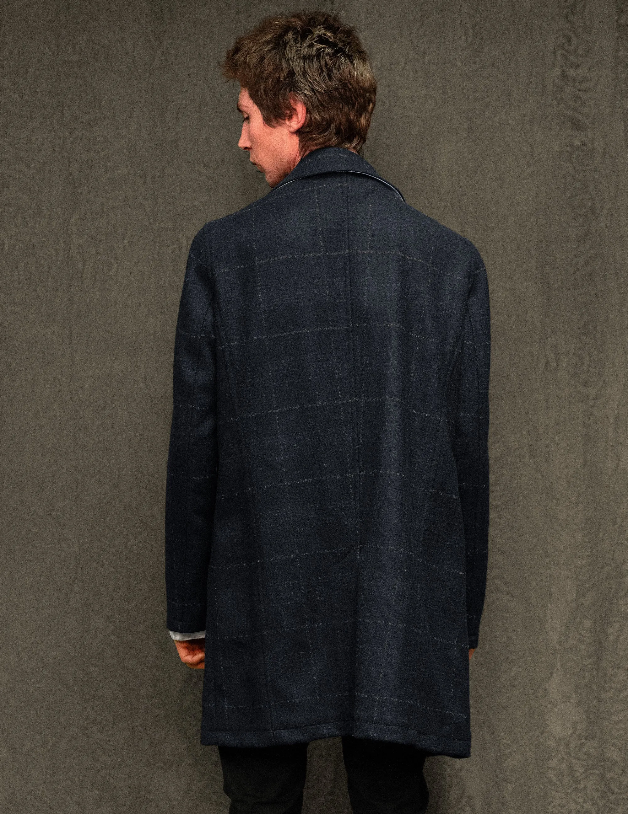 IMMORTAL Silverstone - Bouclé Windowpane Navy Check