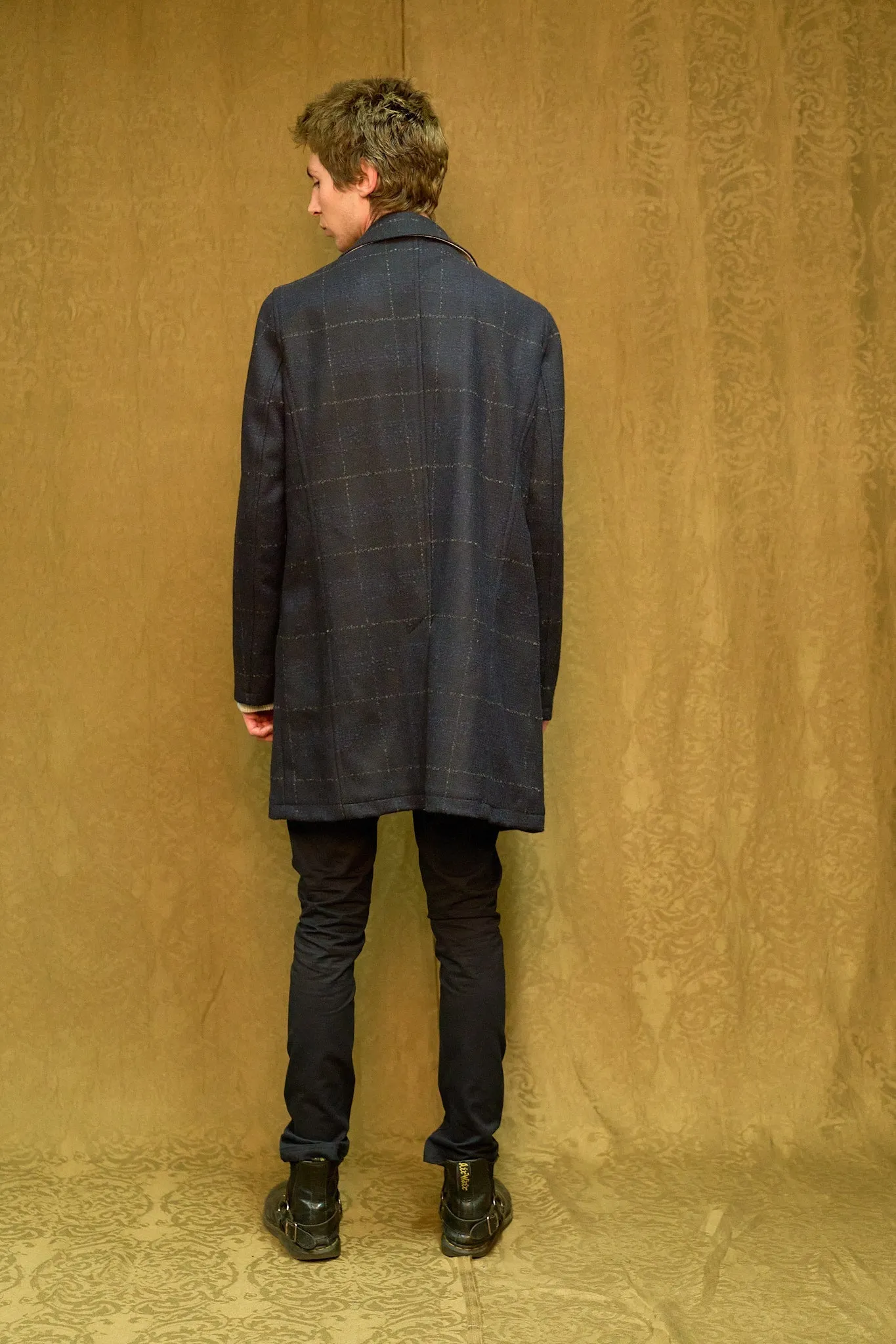 IMMORTAL Silverstone - Bouclé Windowpane Navy Check