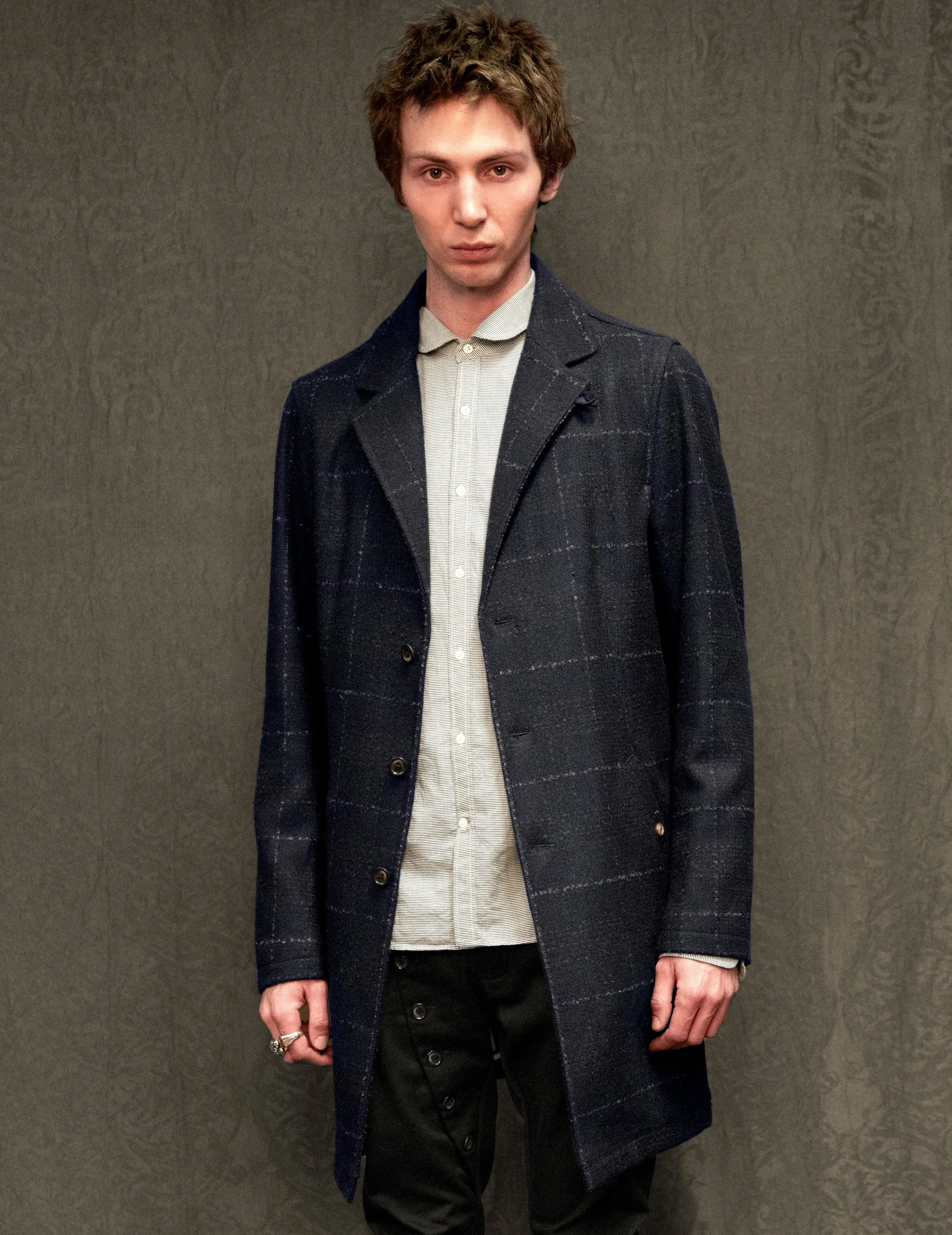 IMMORTAL Silverstone - Bouclé Windowpane Navy Check