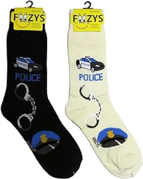 IVORY POLICE MENS SOCKS