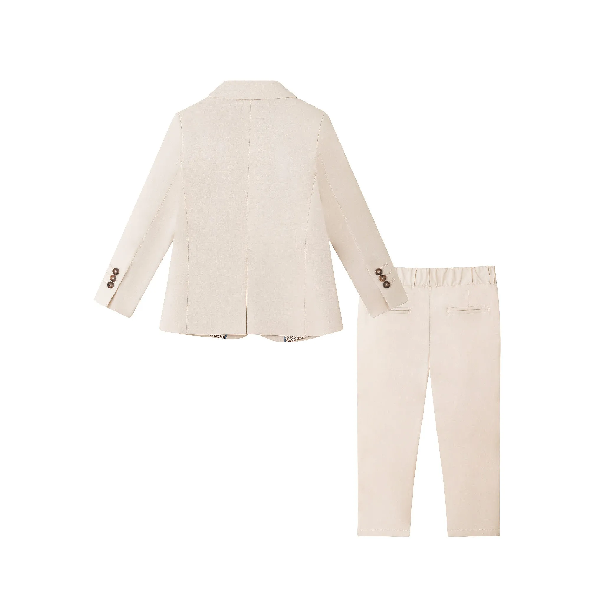 Kids (2-8) Suit Set | Stone