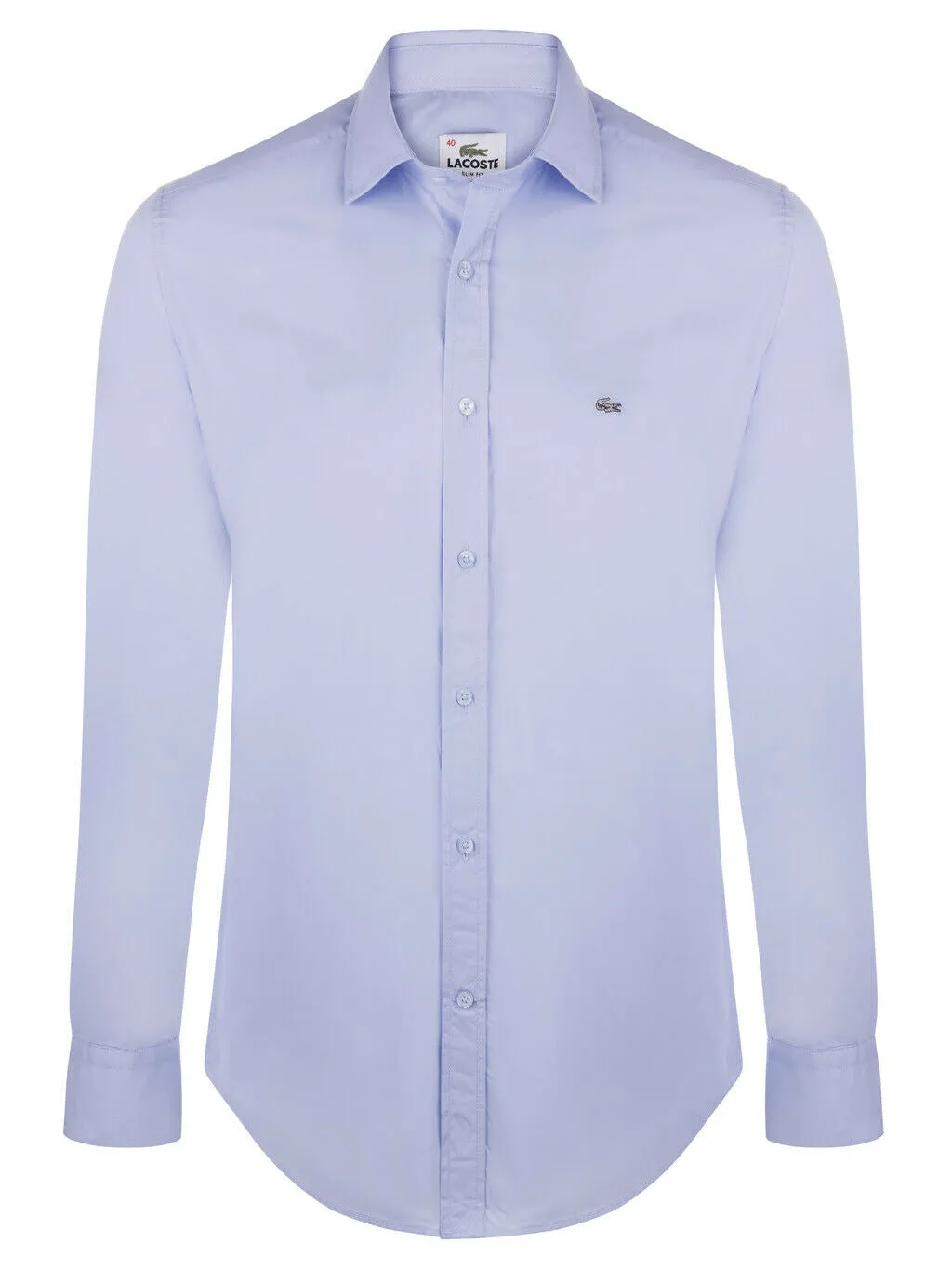 Lacoste Slim Fit Stretch Cotton Long Sleeve Poplin Shirts for Men