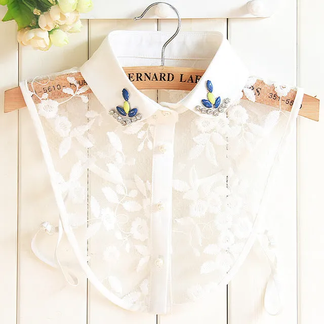 Lotus - Dark Academia Vintage Doll Collar Bib