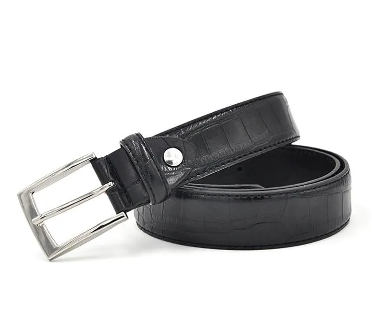 Luxury Alligator Pattern Leather Belt