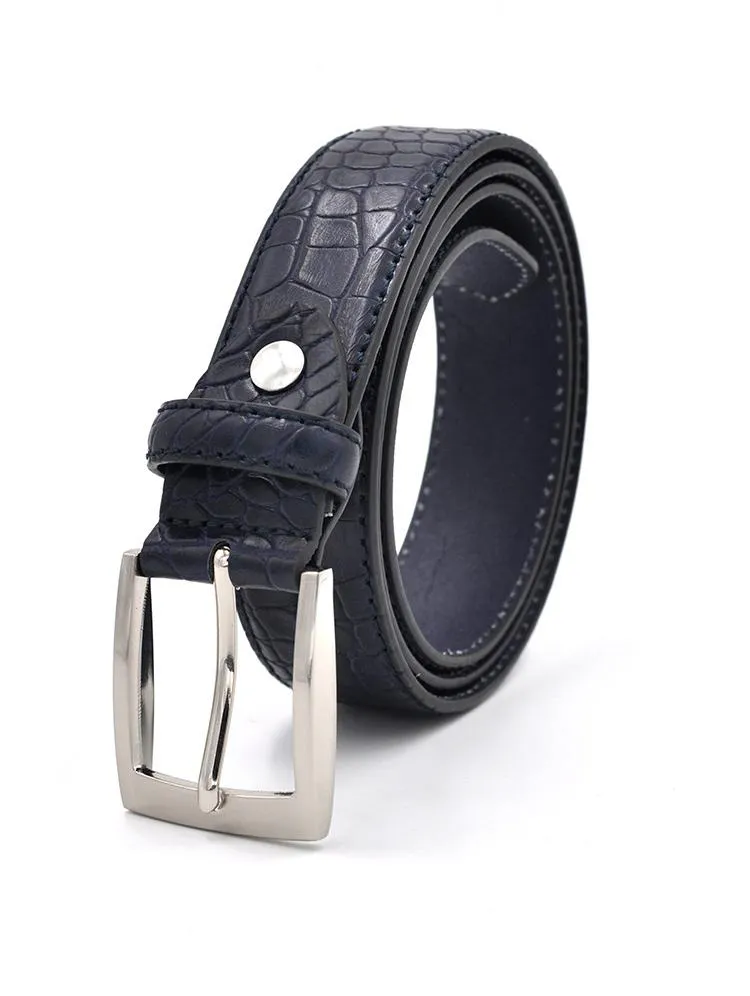 Luxury Alligator Pattern Leather Belt