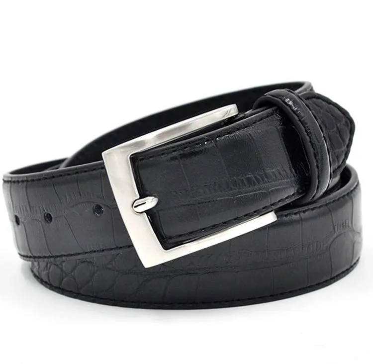Luxury Alligator Pattern Leather Belt