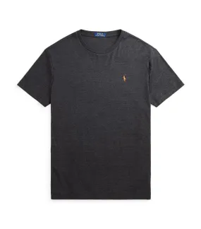 Men's Custom Slim Fit Soft Cotton T-Shirt Black Marl Heather