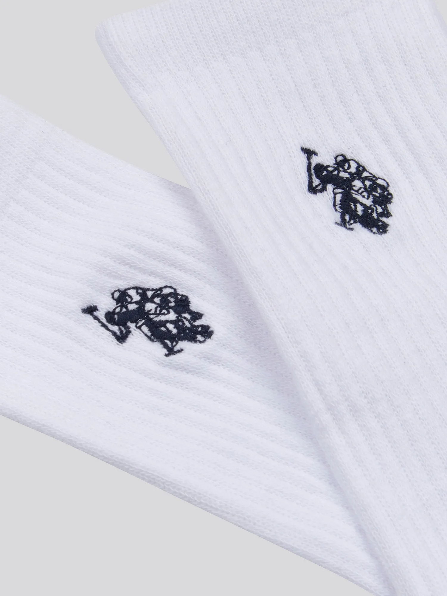 Mens Five Pack Classic Sports Socks in Bright White