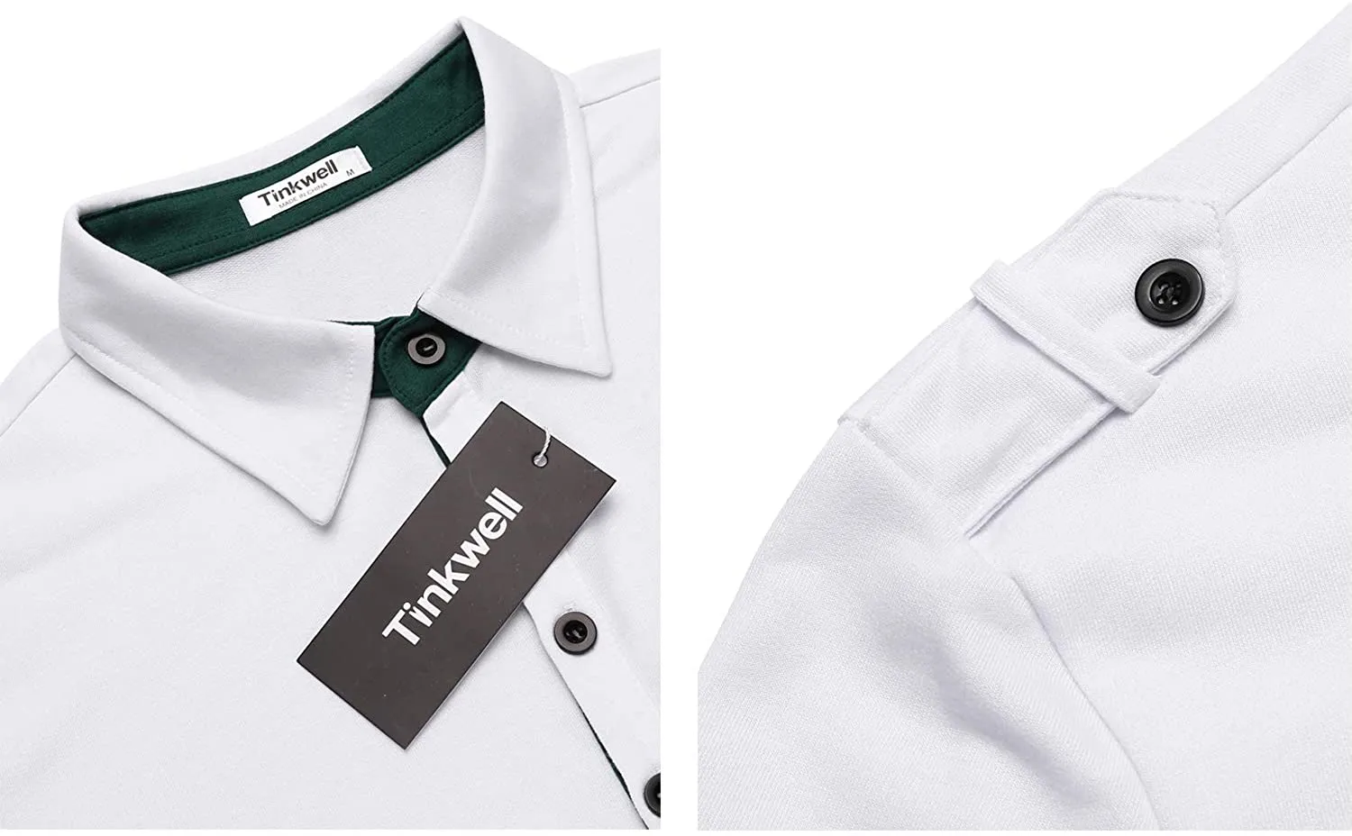 Men's Long Sleeve Polo Shirts Slim Fit Casual