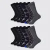 Midnight Gleam Dress Crew Socks 12 Pack