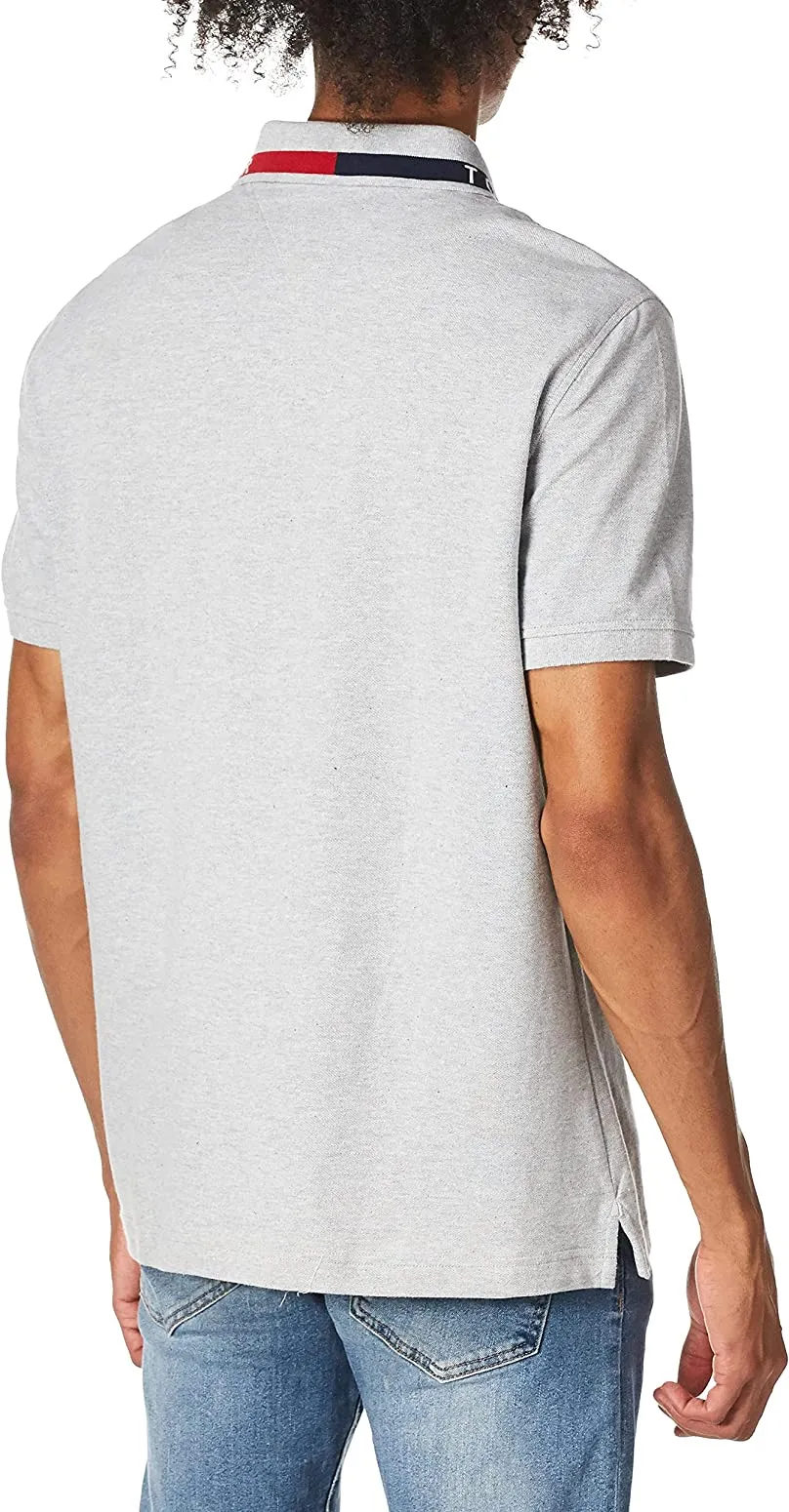 NWT Tommy Hilfiger Men's Short Sleeve Cotton Pique Flag Graphic Polo Shirt